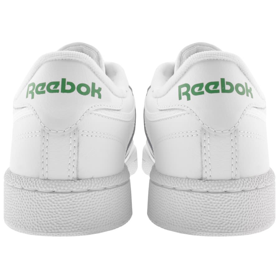 White and green reebok classics cheap